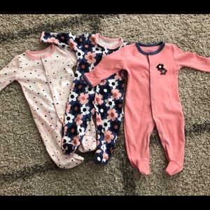 Baby Footie Pajamas with optional hand mittens